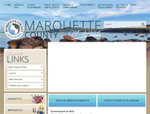 Tablet Screenshot of co.marquette.mi.us